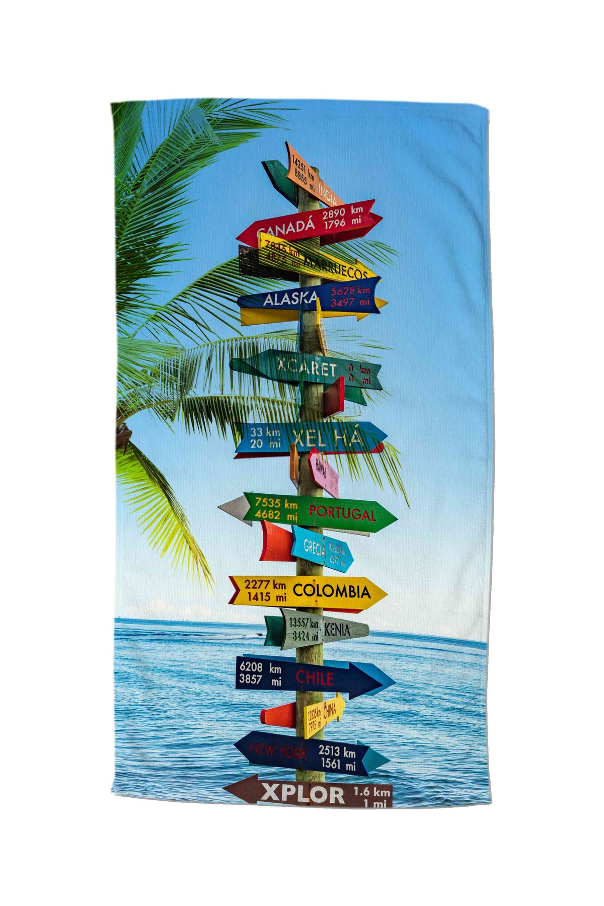 Good Morning strandlaken Beach Signs - Polyvelours (100x180 cm)