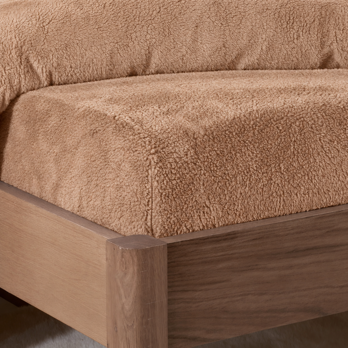 Decoware teddy fleece hoeslaken - mink