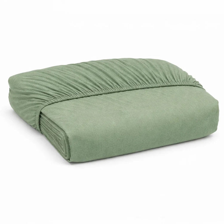 Decoware hoeslaken - jersey - groen - peuterbed - 70x140/150 cm
