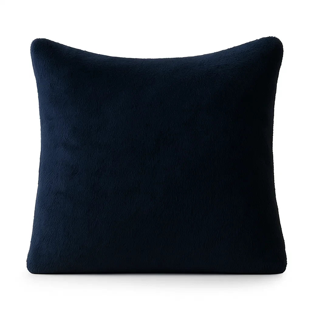 Teddy Fleece kussensloop 60x70 cm - Navy - 1 stuk per verpakking