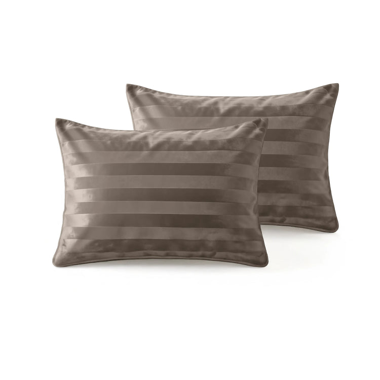 Lazy kussensloop Hotel Velvet - Taupe - 2 stuks 60x70 cm