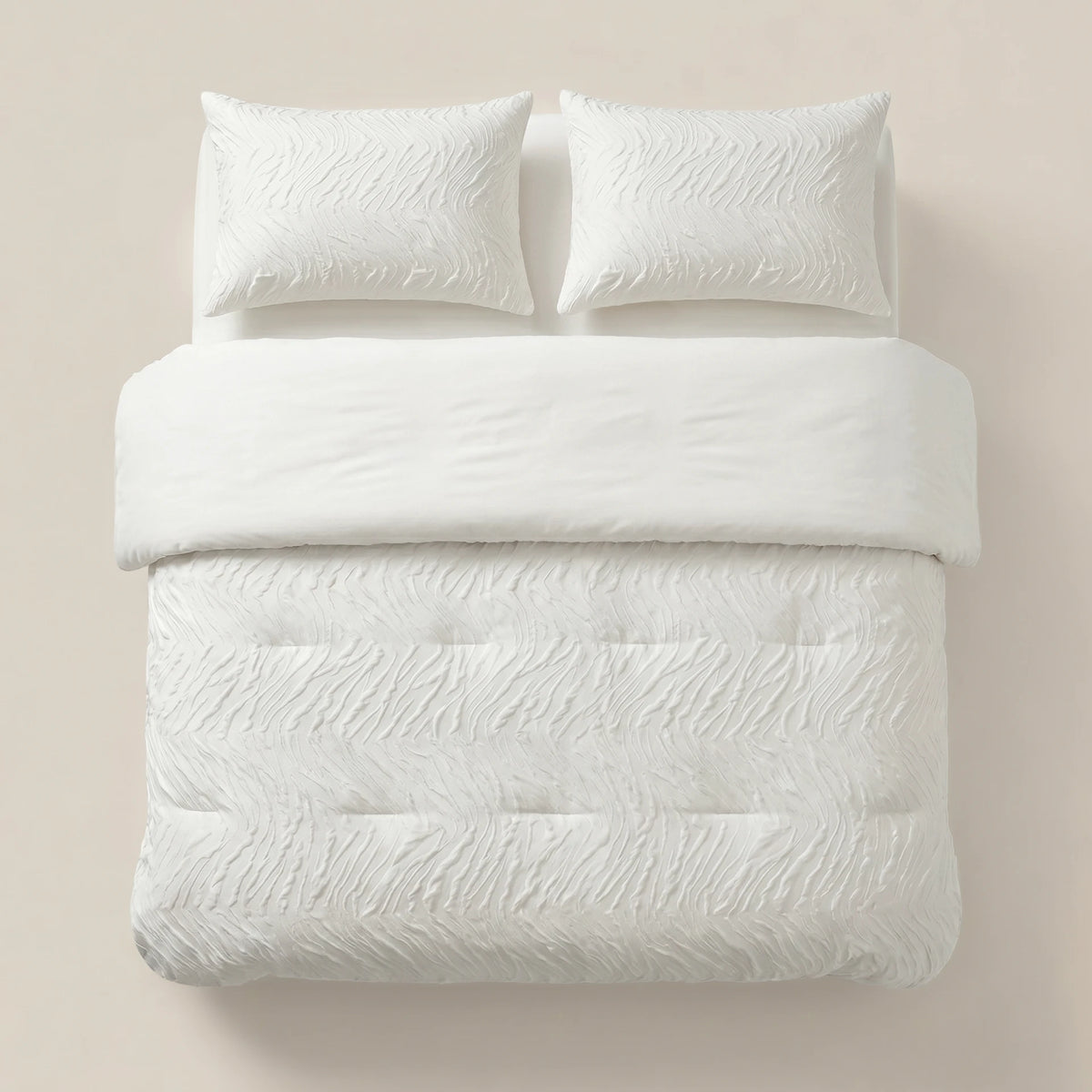 Sleeptime Lazy dekbed en overtrek in 1 - Salva - beige - inclusief kussensloop - tweepersoons