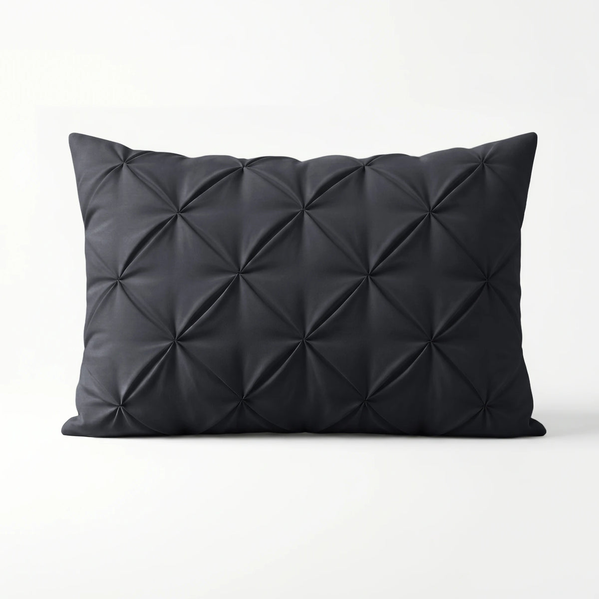 Sleeptime microvezel kussensloop Pintuck - Antraciet - 2 stuks 60x70 cm