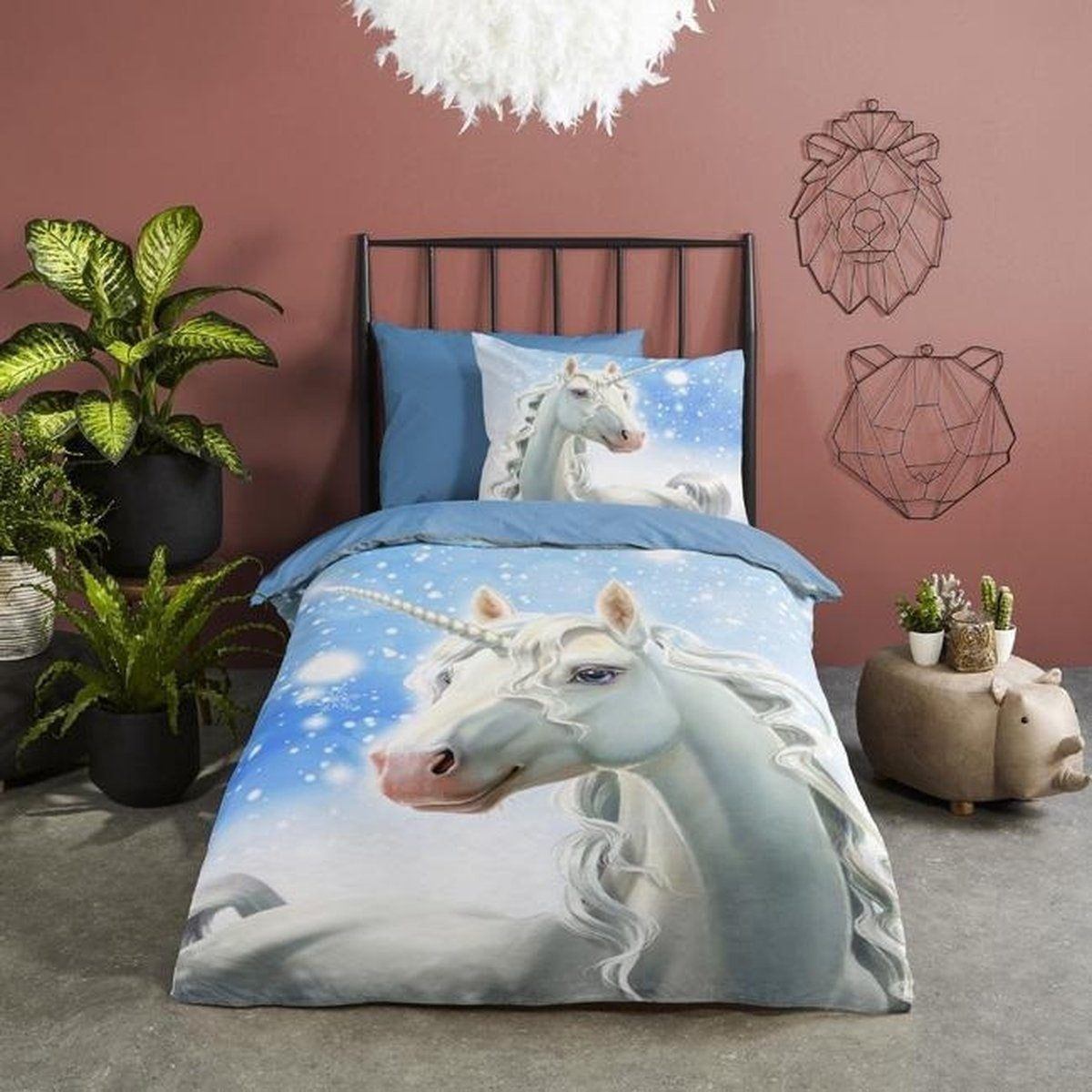 Good Morning kinderdekbedovertrek Freeze - flanel - eenpersoons (140x220 + 60x70 cm)