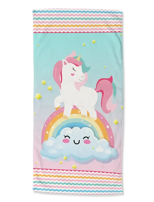 Good Morning strandlaken Unicorn Sweety - Polyvelours (75x150 cm)
