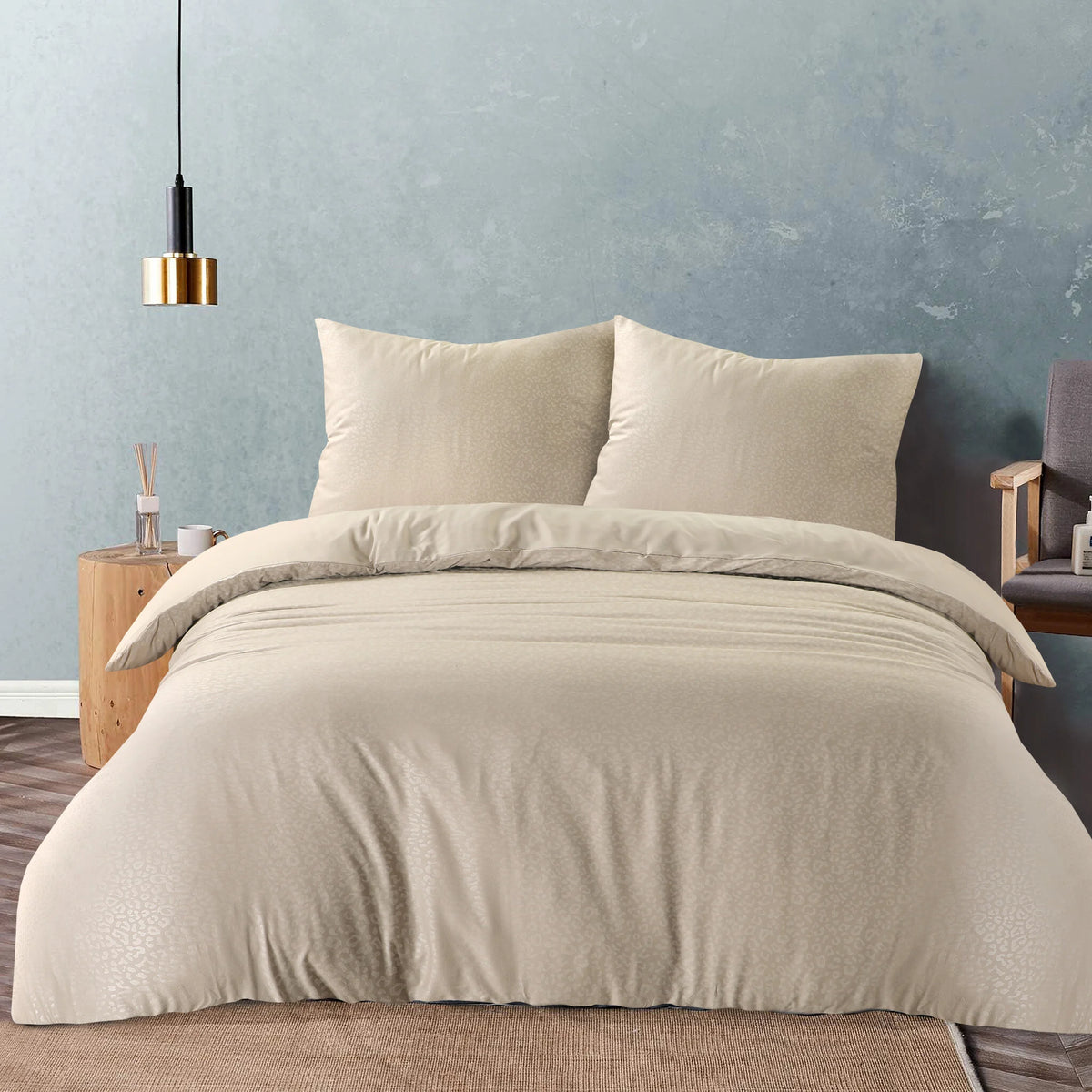 Decoware dekbedovertrek Panter beige - Microvezel