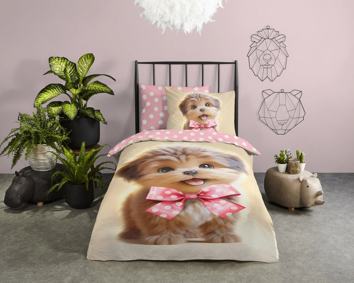 Pure kinderdekbedovertrek Bobi - microvezel - eenpersoons (140x220 + 60x70 cm)
