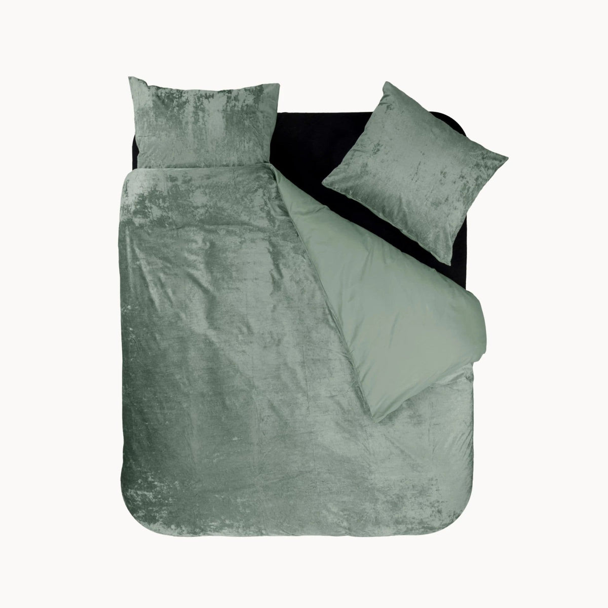 Sleeptime dekbedovertrek - velvet - crystal groen