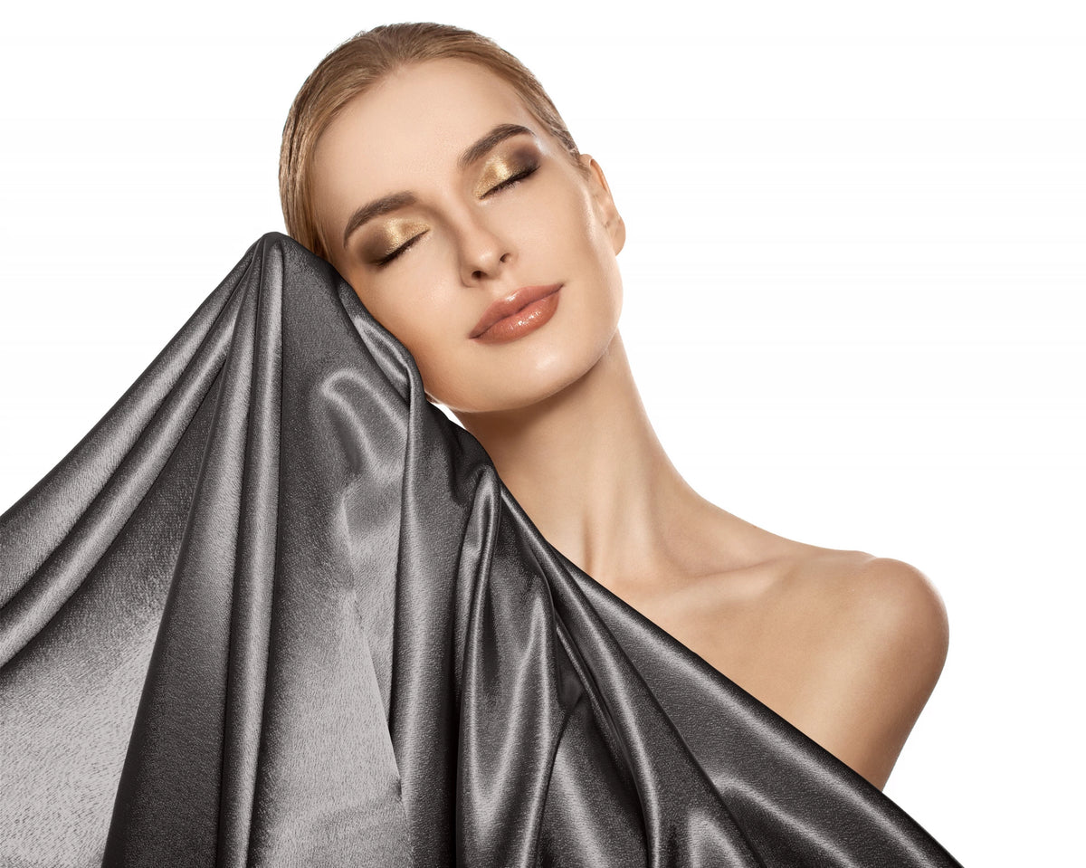 Sleeptime Beauty Skin kussensloop Antraciet - Glans Satijn - 60x70 cm