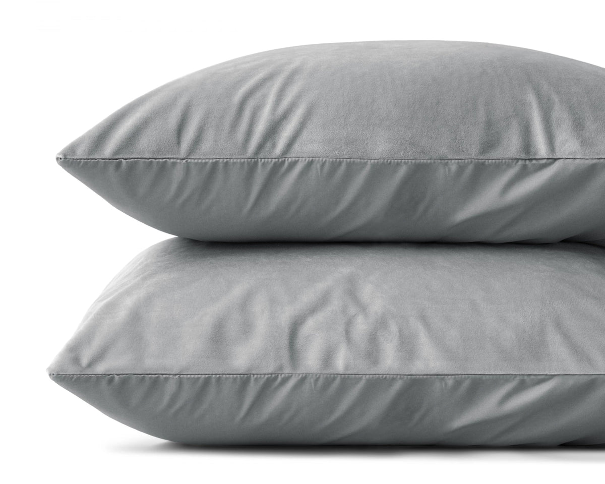 Sleeptime Kussensloop (Per 2 st) - Grijs - Velvet