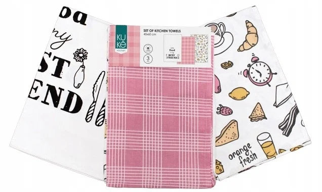 Kuke Theedoekdoekenset Food is my best friend - 40x60cm