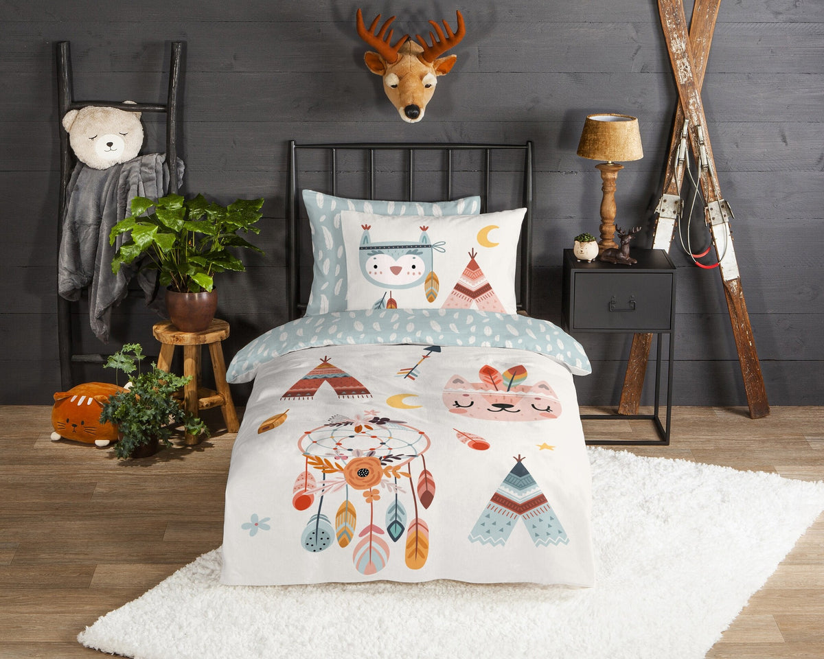 Good Morning kinderdekbedovertrek Dreamy - flanel - eenpersoons (140x220 + 60x70 cm)