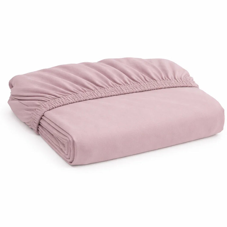 Decoware hoeslaken - katoen - roze - ledikant - 60x120 cm