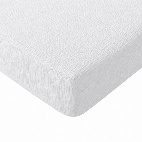 Decoware mousseline hoeslaken - wit - microvezel