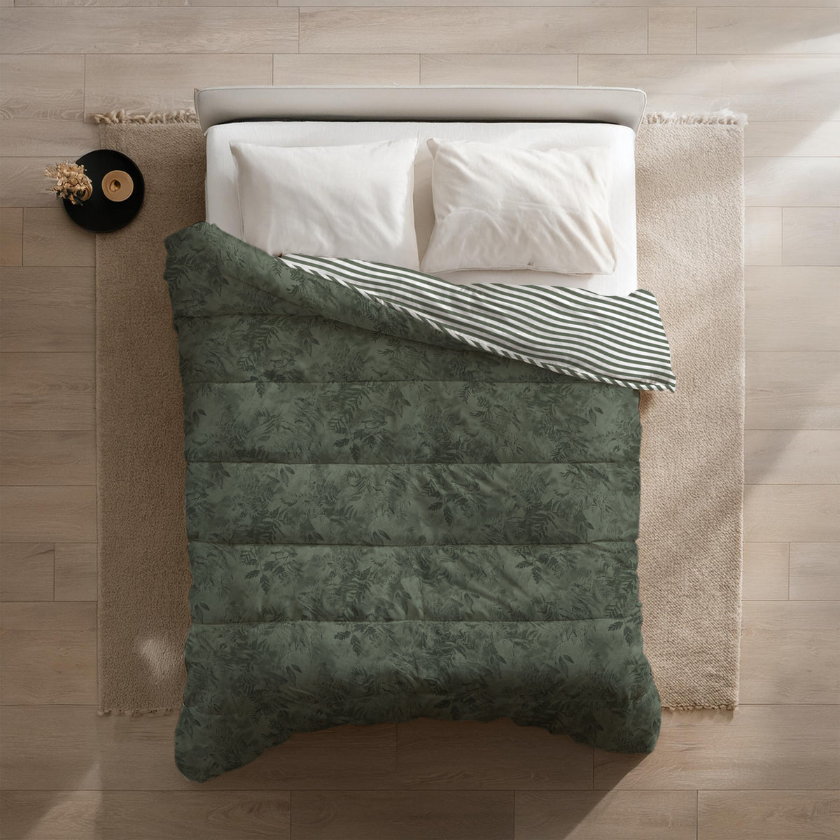 Dekbed zonder overtrek Green Woods - groen - 300gsm
