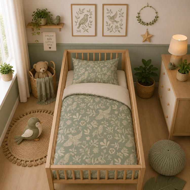 Good Morning babybedovertrek Odette - katoen - ledikant (100x135 + 40x60 cm)