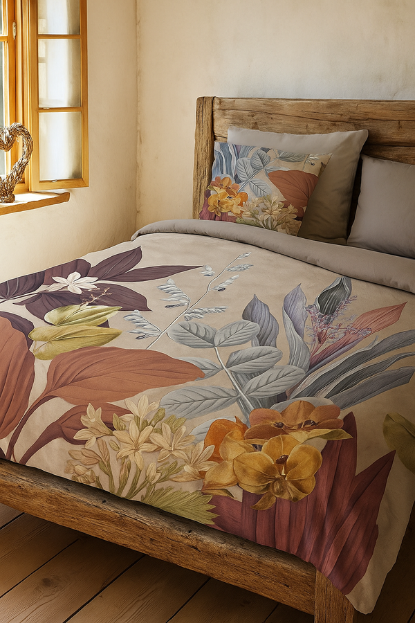 Good Morning dekbedovertrek Bailey - Taupe - Katoen