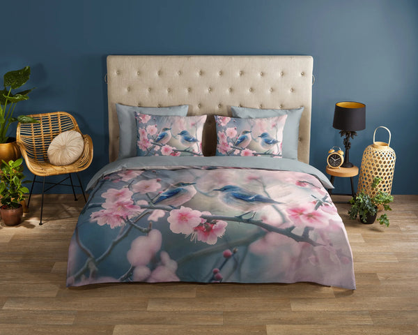 Good Morning dekbedovertrek Hannu - Grijs - Katoen