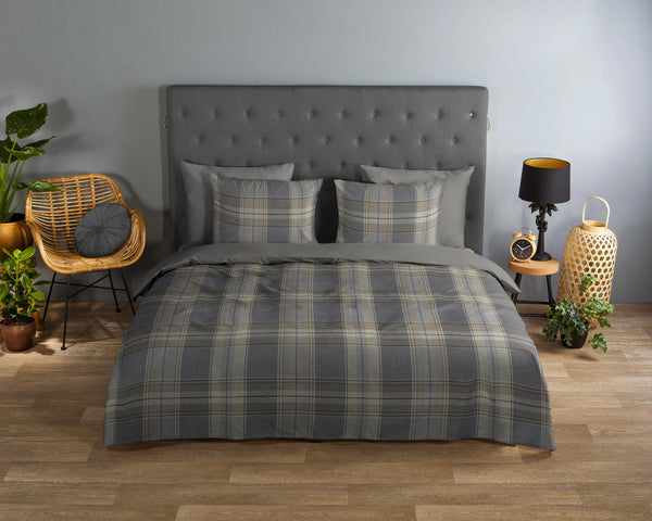 Good Morning dekbedovertrek Jacoba - Katoen - Grijs