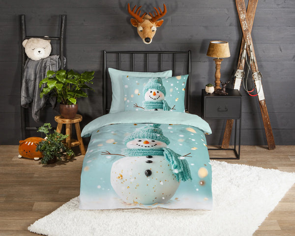 Good Morning dekbedovertrek Pierre - flanel - eenpersoons (140x220 + 60x70 cm)