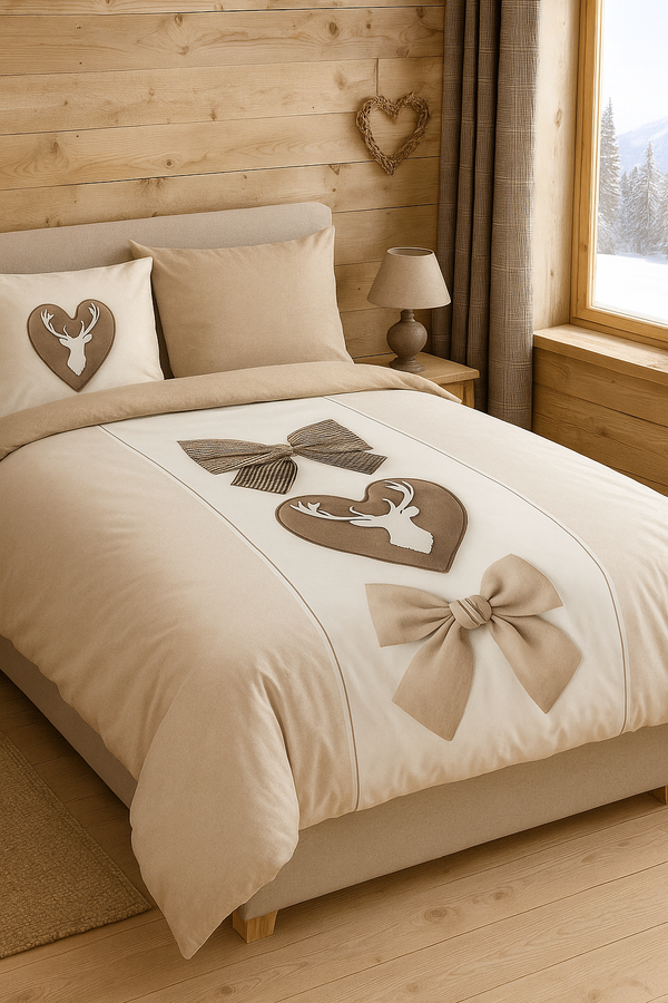 Good Morning dekbedovertrek Siff - Beige - Flanel