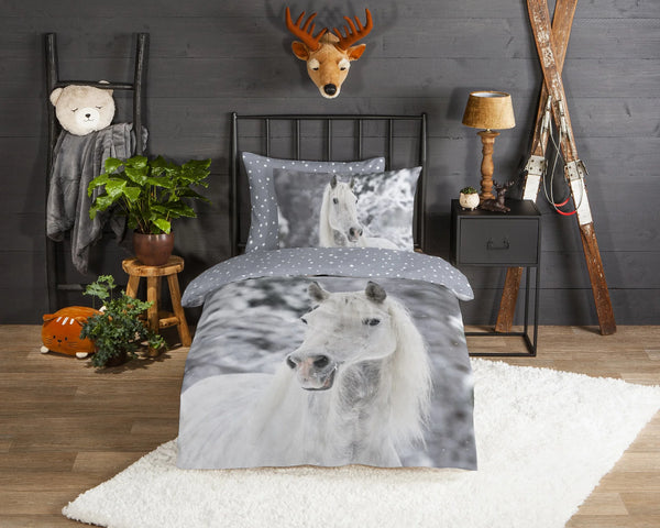 Good Morning kinderdekbedoverftrek Bonnie - katoen - eenpersoons (140x220 + 60x70 cm)