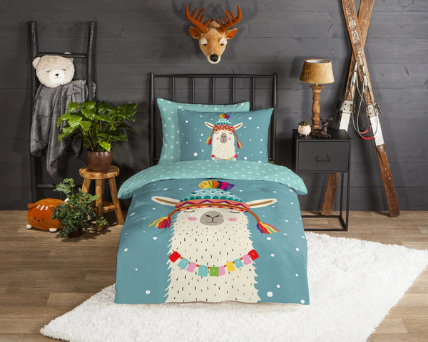 Good Morning kinderdekbedovertrek Borax - flanel - eenpersoons (140x220 + 60x70 cm)