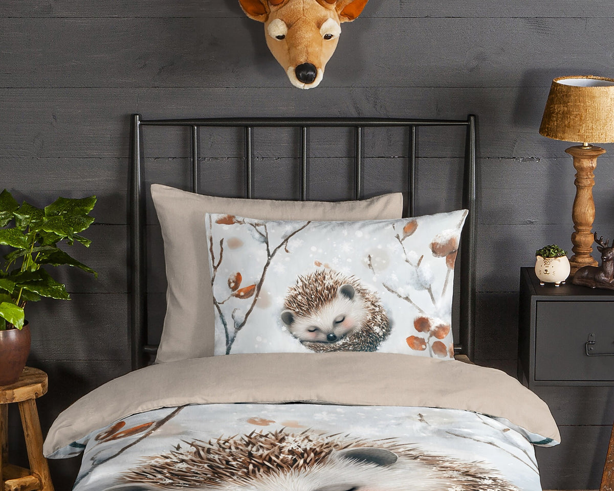 Good Morning kinderdekbedovertrek Jussi - flanel - eenpersoons (140x220 + 60x70 cm)