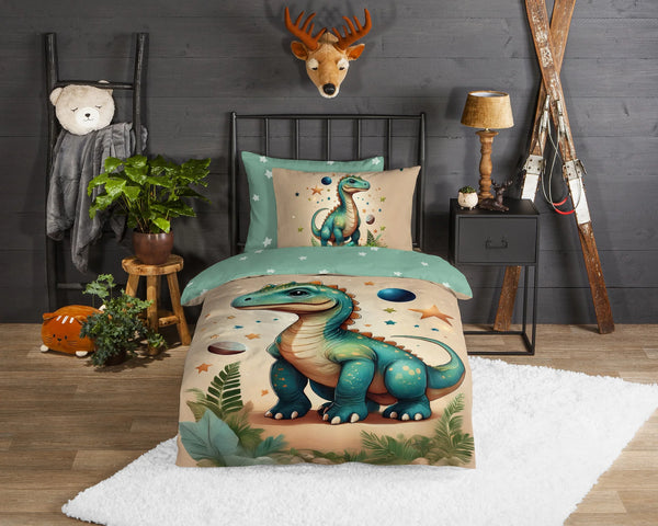 Good Morning kinderdekbedovertrek Milo - katoen - eenpersoons (140x220 + 60x70 cm)