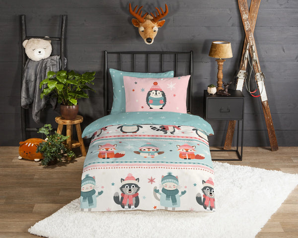 Good Morning kinderdekbedovertrek Turr - katoen - eenpersoons (140x220 + 60x70 cm)