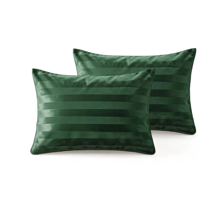 Lazy kussensloop Hotel Velvet - Donker groen - 2 stuks 60x70 cm