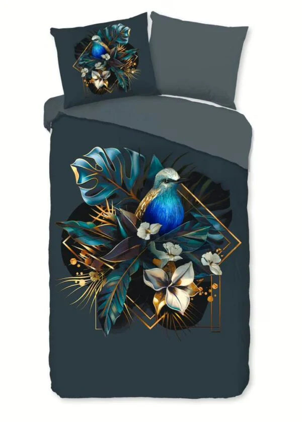 Pure dekbedovertrek Larry - Grijs - Microvezel