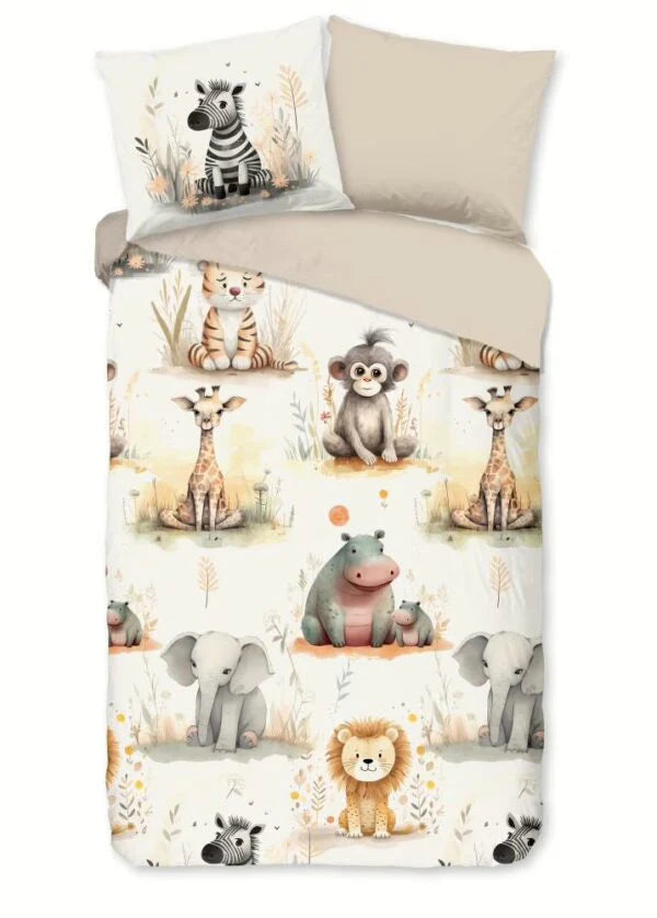 Pure kinderdekbedovertrek Pete - microvezel - eenpersoons (140x220 + 60x70 cm)