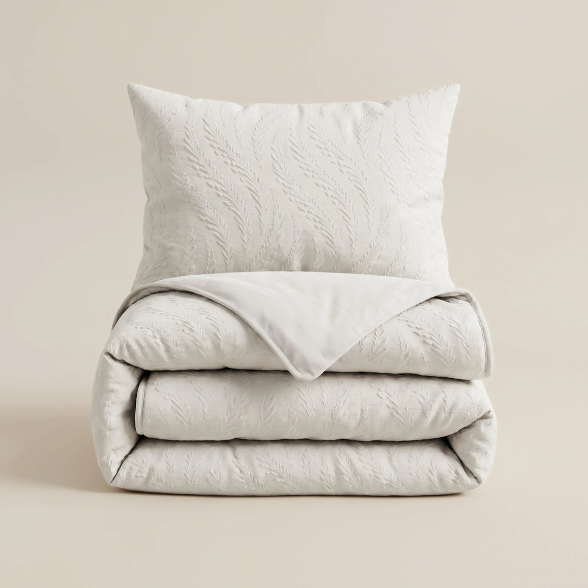 Sleeptime Lazy dekbed en overtrek in 1 - Rafa - beige - inclusief kussensloop - eenpersoons