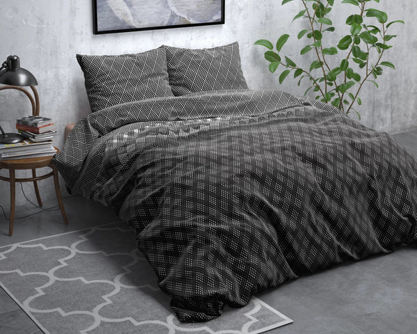 Sleeptime dekbedovertrek Cheng - flanel - Lits-Jumeaux (240x220 + 2st. 60x70 cm)