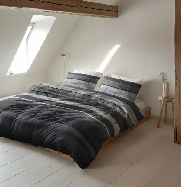 Sleeptime dekbedovertrek Marcus - Flanel - Grijs