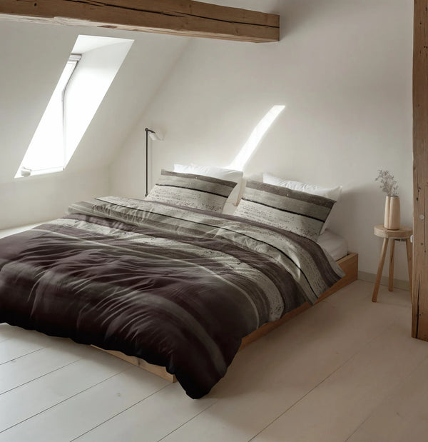 Sleeptime dekbedovertrek Marcus - Flanel - Taupe