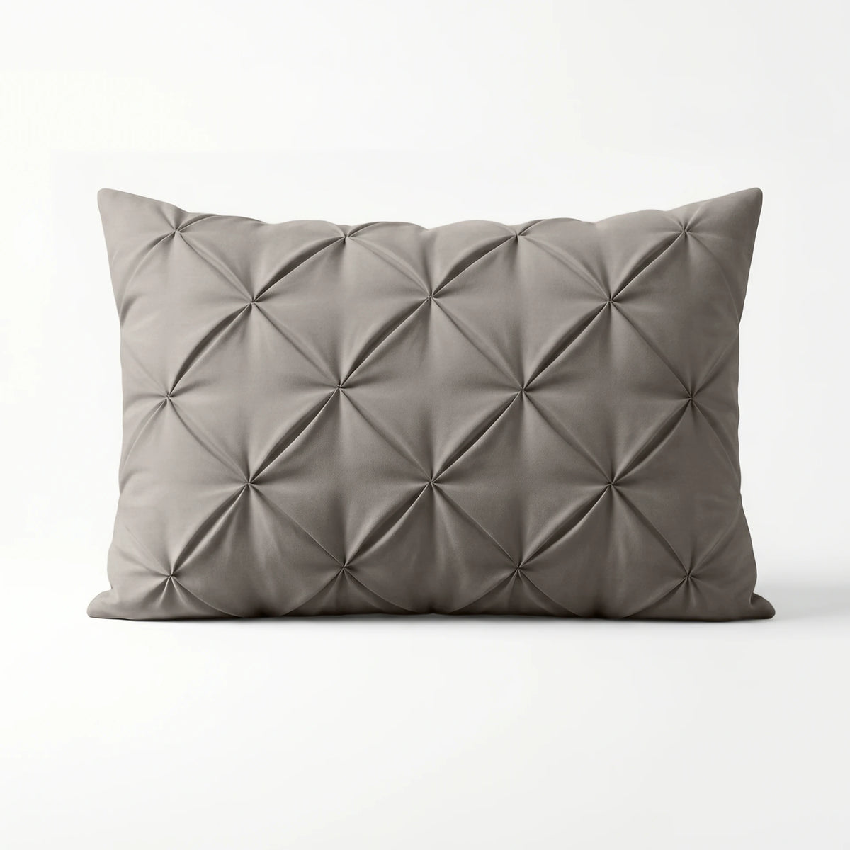 Sleeptime microvezel kussensloop Pintuck - Grijs - 2 stuks 60x70 cm