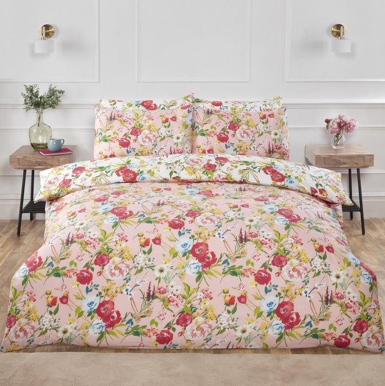 So Soft dekbedovertrek Ashbourne - roze - microvezel - lits-jumeaux (230x220 + 2st. 50x75 cm)