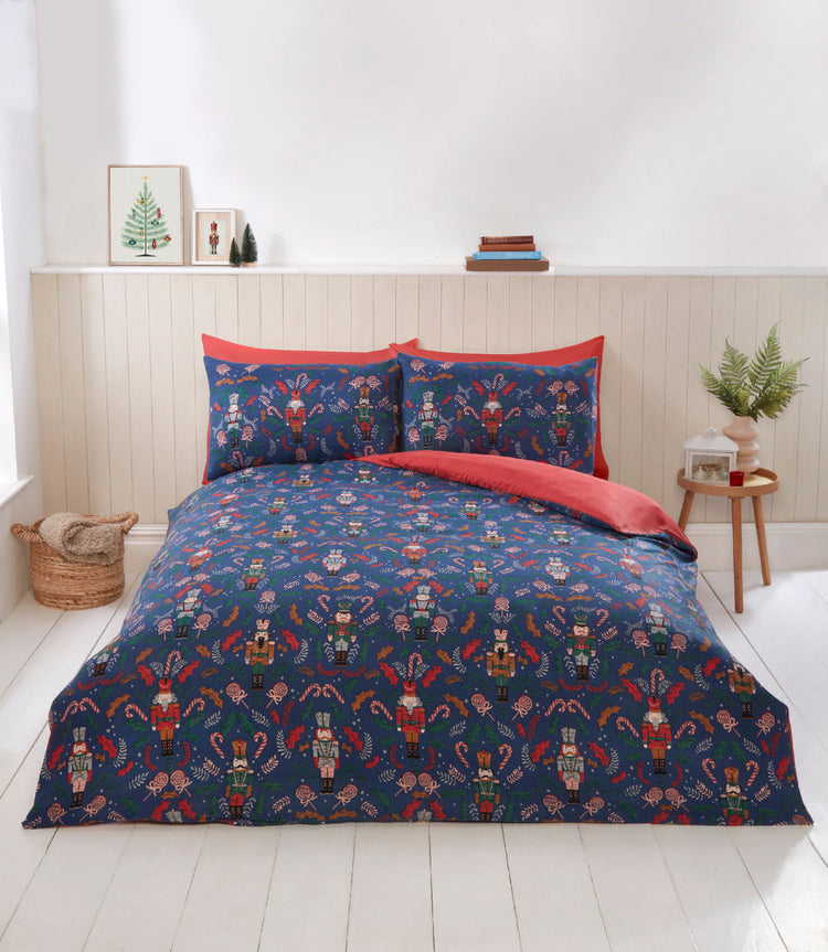 So Soft dekbedovertrek Notenkraker - navy - microvezel - tweepersoons (200x200 cm + 2st. 50x75 cm)