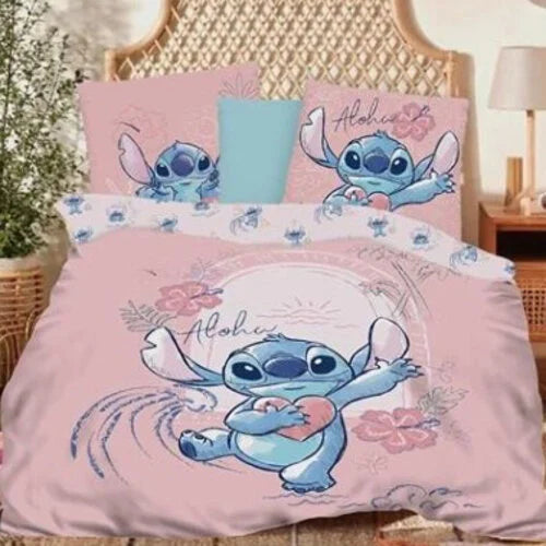 Disney Lilo & Stitch dekbedovertrek Alohastitch - katoen - Lits Jumeaux (240x220+ 2st. 65x65 cm)