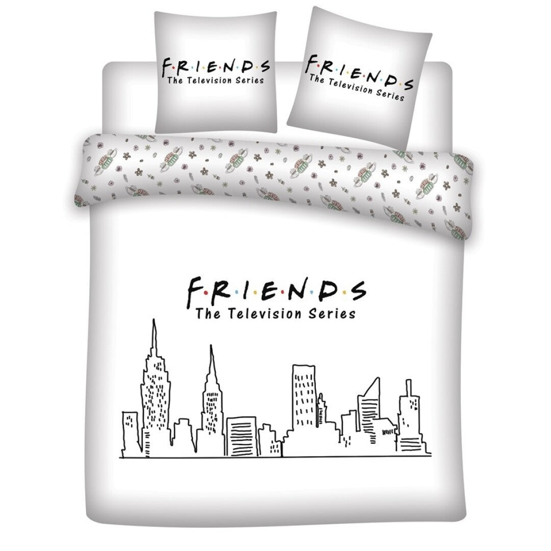 Friends dekbedovertrek skyline  - microvezel - Lits-jumeaux (240x220 + 2st. 60x70 cm)