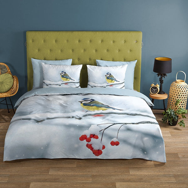 Good Morning dekbedovertrek Pimpelmees - katoen