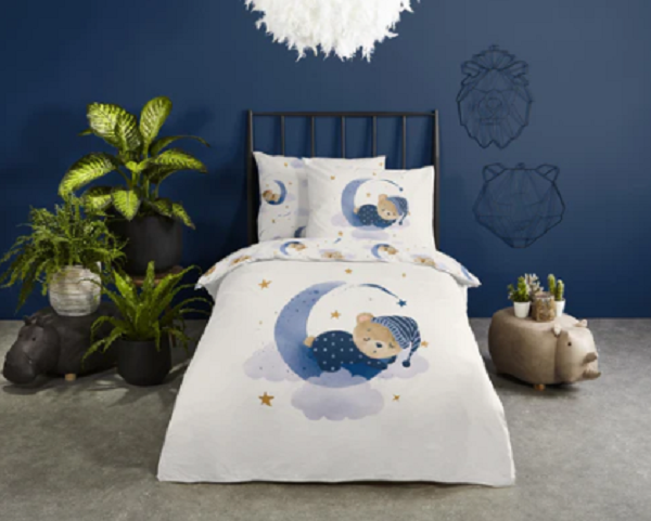 Good Morning kinderdekbedovertrek Sleeping - katoen - eenpersoons (140x220 + 60x70 cm)