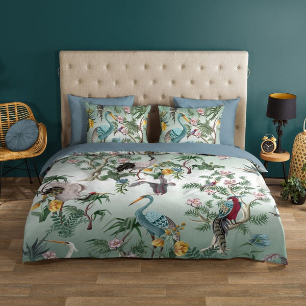 Good Morning dekbedovertrek Tropical Birds Reeva - Katoen
