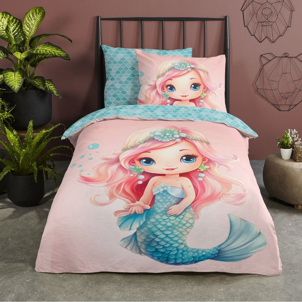 Good Morning kinderdekbedovertrek Alisse - katoen - eenpersoons (140x220 + 60x70 cm)