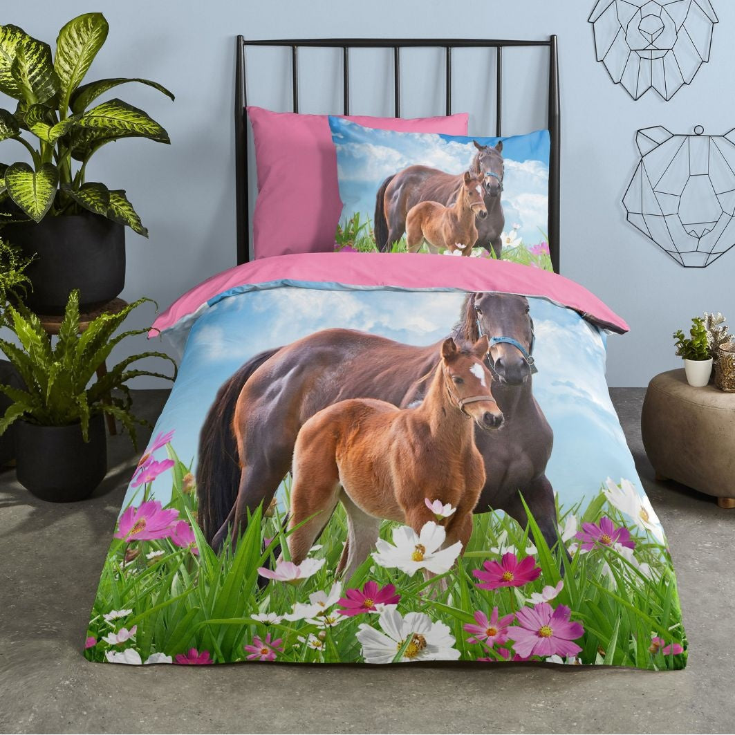 Good Morning kinderdekbedovertrek Dora - katoen - eenpersoons (140x220 + 60x70 cm)