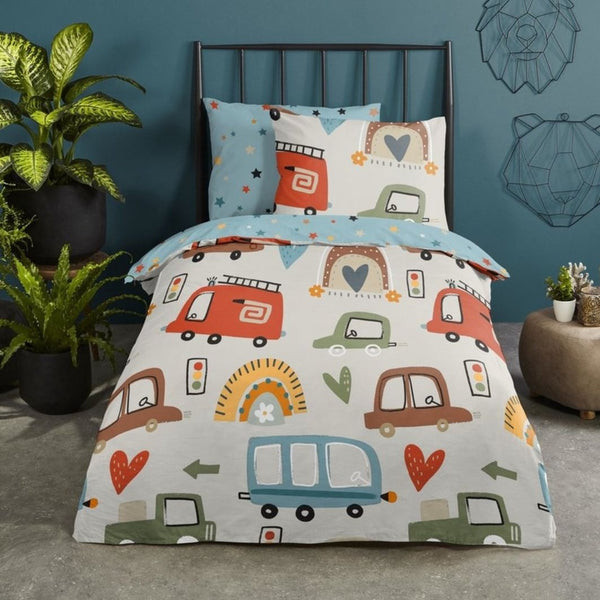 Good Morning kinderdekbedovertrek Move - katoen  eenpersoons (140x220 + 60x70 cm)