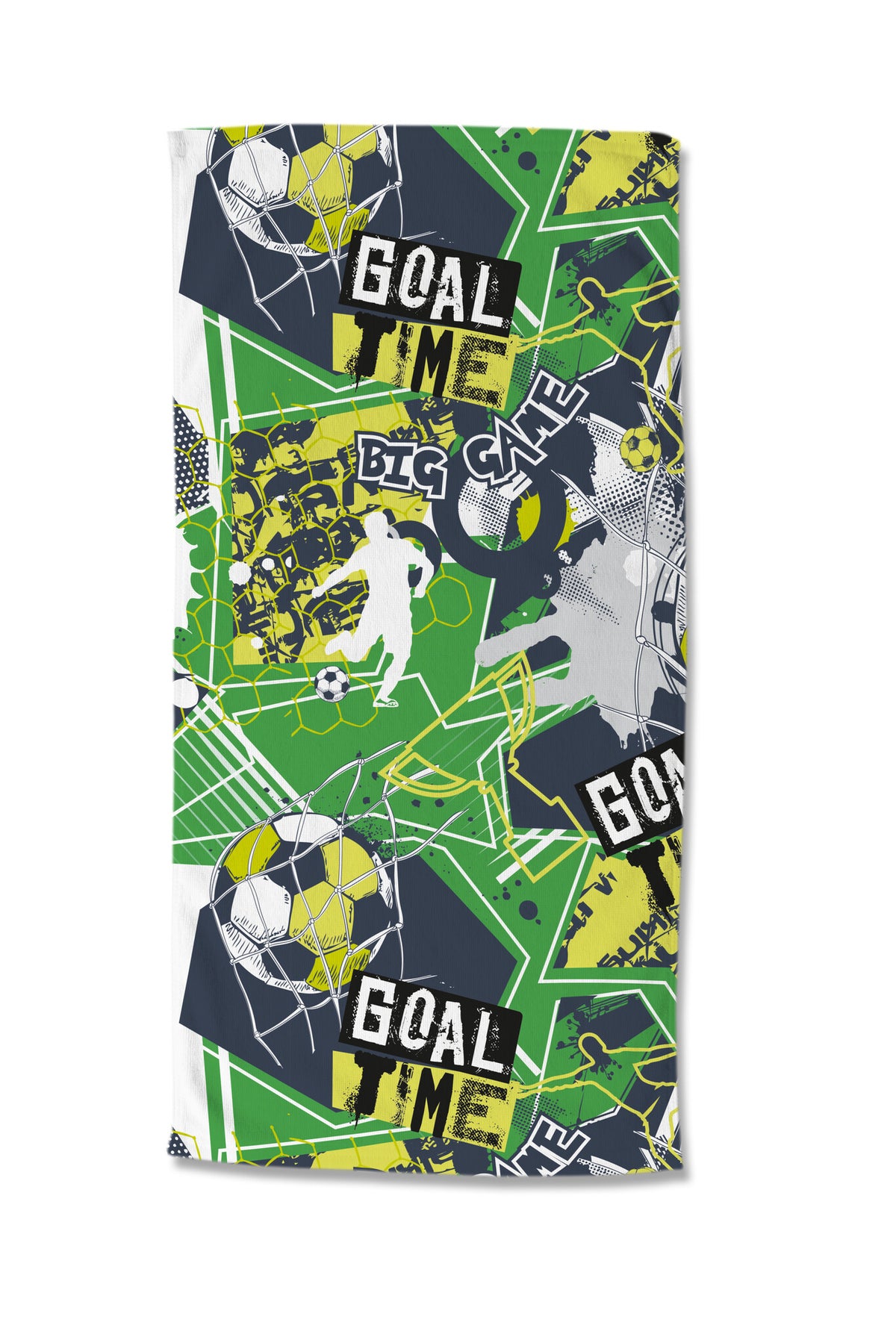 Good Morning strandlaken Goal Time - Polyvelours (75x150 cm)