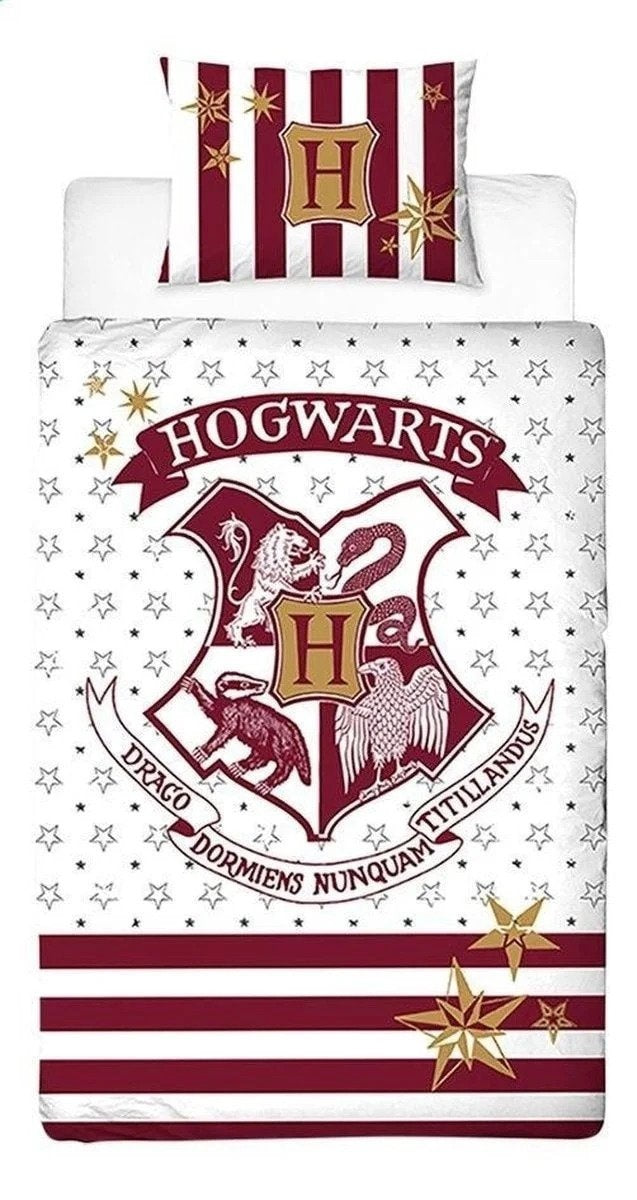 Harry Potter dekbedovertrek Hogwarts - katoen